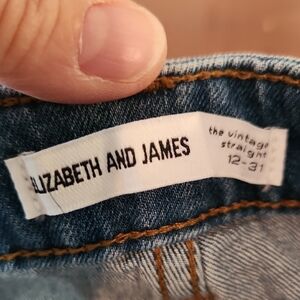 Elizabeth and James Classic Blue Straight Leg Jeans